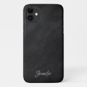 Personalisierte Schwarze Karte Case-Mate iPhone Hülle (Rückseite)