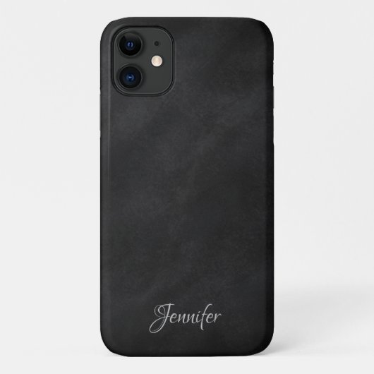 Personalisierte Schwarze Karte Case-Mate iPhone Hülle (Rückseite)