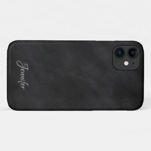 Personalisierte Schwarze Karte Case-Mate iPhone Hülle (Rückseite (Horizontal))