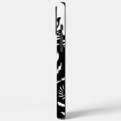 Personalisierte Schwarze Katze Case-Mate iPhone Hülle (Rückseite / Links)