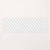 Personalisierte schwarze Katze mit Rücken Yogamatte (Rückseite (Horizontal))