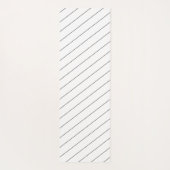 Personalisierte schwarze Katze mit Rücken Yogamatte (Rückseite)