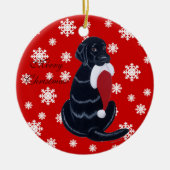 Personalisierte schwarze keramik ornament (Vorne)