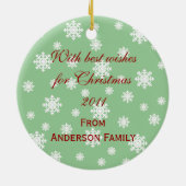 Personalisierte schwarze keramikornament (Hinten)