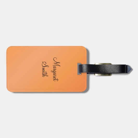 Personalisierte schwarze Labrador-Malerei Gepäckanhänger (Rückseite horizontal)