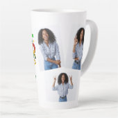 Personalisierte Schwarze Lehrerin Magische FotoCol Milchtasse (Rechte Ecke)