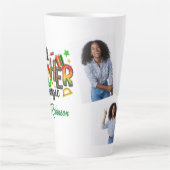 Personalisierte Schwarze Lehrerin Magische FotoCol Milchtasse (Vorderseite)