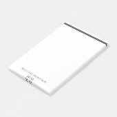 Personalisierte schwarze Linien Post-it Klebezettel (angewinkelt)