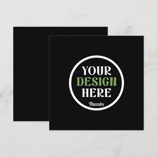 Personalisierte schwarze Logo-QR-Code-Geschäftsver (Vorne/Hinten)