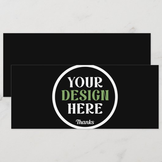 Personalisierte schwarze Logo-QR-Code-Geschäftsver (Vorne/Hinten)