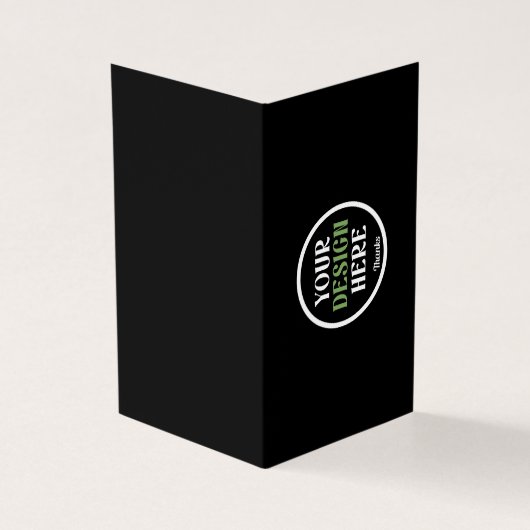 Personalisierte schwarze Logo-QR-Code-Geschäftsver (Vorderseite)
