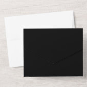 Personalisierte schwarze Logo-QR-Code-Geschäftsver All In One Einladung (Rückseite)