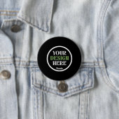 Personalisierte schwarze Logo-QR-Code-Geschäftsver Button (Beispiel)