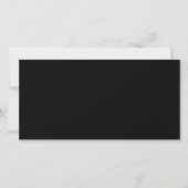 Personalisierte schwarze Logo-QR-Code-Geschäftsver Dankeskarte (Rückseite)