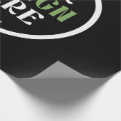 Personalisierte schwarze Logo-QR-Code-Geschäftsver Geschenkpapier (Ecke)
