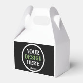 Personalisierte schwarze Logo-QR-Code-Geschäftsver Geschenkschachtel (Vorderseite)