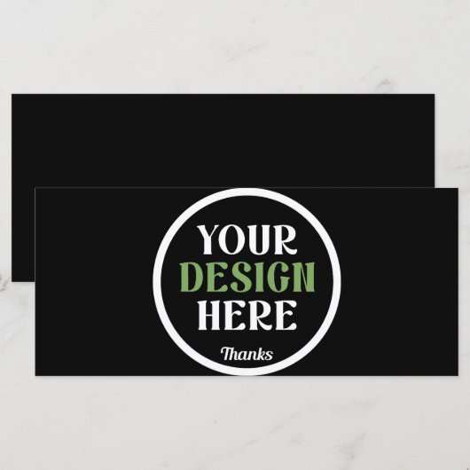 Personalisierte schwarze Logo-QR-Code-Geschäftsver Karte (Vorne/Hinten)