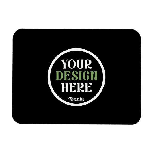 Personalisierte schwarze Logo-QR-Code-Geschäftsver Magnet (Horizontal)