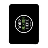 Personalisierte schwarze Logo-QR-Code-Geschäftsver Magnet (Vertikal)