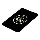 Personalisierte schwarze Logo-QR-Code-Geschäftsver Magnet (Linke Seite)