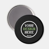 Personalisierte schwarze Logo-QR-Code-Geschäftsver Magnet (Vorderseite/Rückseite)