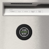 Personalisierte schwarze Logo-QR-Code-Geschäftsver Magnet (In Situ (Geschirrspüler))