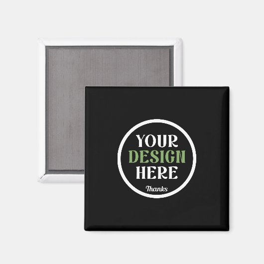 Personalisierte schwarze Logo-QR-Code-Geschäftsver Magnet (Vorderseite/Rückseite)