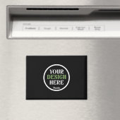 Personalisierte schwarze Logo-QR-Code-Geschäftsver Magnet (In Situ (Geschirrspüler))