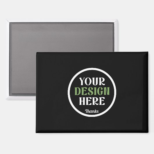 Personalisierte schwarze Logo-QR-Code-Geschäftsver Magnet (Vorderseite/Rückseite)