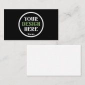 Personalisierte schwarze Logo-QR-Code-Geschäftsver Visitenkarte (Vorne/Hinten)