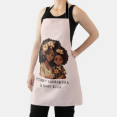 Personalisierte Schwarze Mama und Tochter (19) Schürze (InSitu)