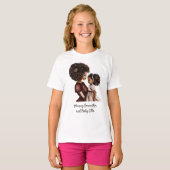 Personalisierte Schwarze Mama und Tochter (3) T-Shirt (Vorne ganz)
