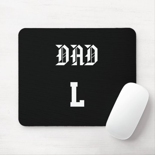 Personalisierte schwarze Mauspad – Vatertag (Mit Mouse)