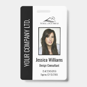 Personalisierte schwarze Mitarbeiter-ID für Untern Ausweis