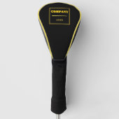 Personalisierte schwarze moderne benutzerdefiniert golf headcover (Vorderseite)