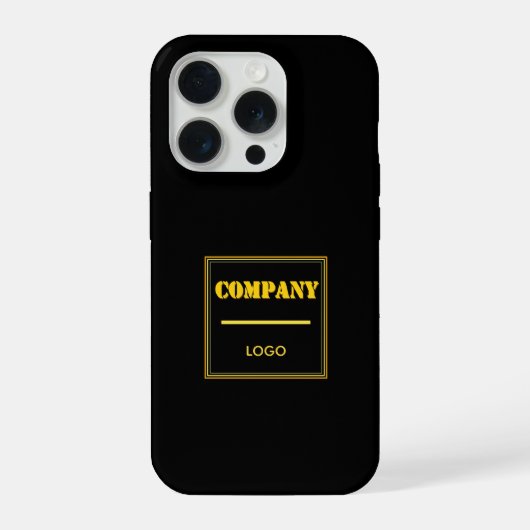 Personalisierte schwarze moderne benutzerdefiniert iPhone hülle (Rückseite)