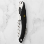 Personalisierte schwarze moderne benutzerdefiniert kellnermesser (Vorderseite)