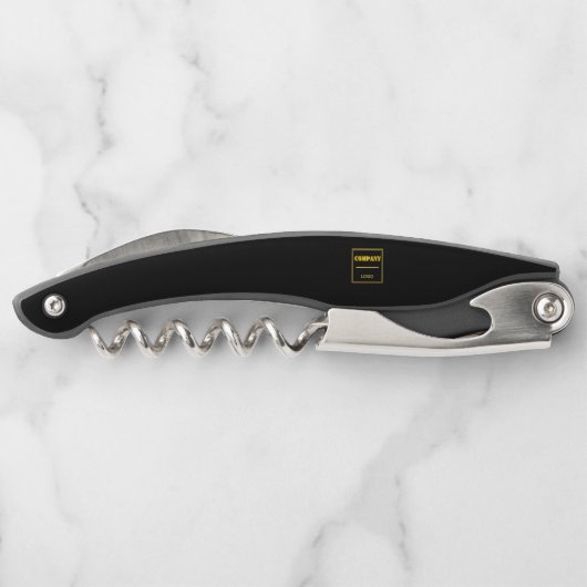 Personalisierte schwarze moderne benutzerdefiniert kellnermesser (Rückseite)