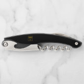 Personalisierte schwarze moderne benutzerdefiniert kellnermesser (Vorderseite)