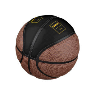 Personalisierte schwarze moderne benutzerdefiniert mini basketball