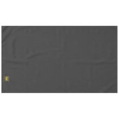 Personalisierte schwarze moderne benutzerdefiniert tischdecke (Vorderseite (Horizontal))