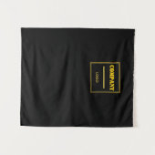 Personalisierte schwarze moderne benutzerdefiniert wandteppich (Vorderseite (Horizontal))