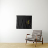 Personalisierte schwarze moderne benutzerdefiniert wandteppich (Beispiel (Horizontal))