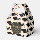 Personalisierte Schwarze MÖPSEN bevorzugen Gable B Geschenkschachtel (Vorderseite)