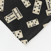 Personalisierte schwarze Namensdominos Fleecedecke (Ecke)