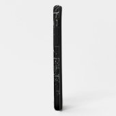 personalisierte schwarze Noten Case-Mate iPhone Hülle (Hinten/Links)