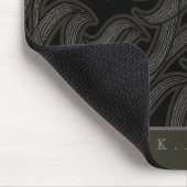 Personalisierte schwarze Obsidian-Arabisch-Kalligr Mousepad (Ecke)