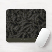 Personalisierte schwarze Obsidian-Arabisch-Kalligr Mousepad (Mit Mouse)
