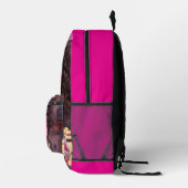 Personalisierte schwarze Puppe Bedruckter Rucksack (Rechts)