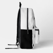 Personalisierte schwarze Spinnen auf weiß Bedruckter Rucksack (Links)